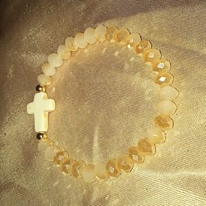 *NEW* Cross Beaded Bracelet
